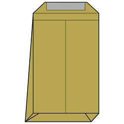 Kuverte - vrećice B4-N strip križno dno pk250 Lipa Mill 004155,11770