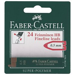 Mine 0,5mm HB super polymer pk2 Faber Castell blister