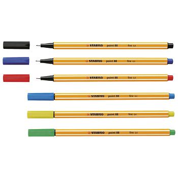 Flomaster 0,4mm Point 88/40 Stabilo crveni