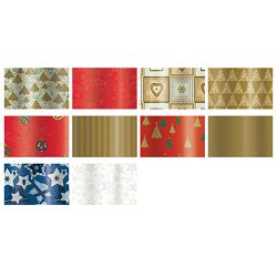 Papir ukrasni rola folija 70x200cm Hot Metal-novogodišnji Rex