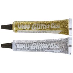 Ljepilo glitter glue 20g UHU L0180500 zlatno-srebrno