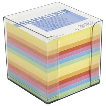 Blok kocka pvc  9,5x9,5 cm s papirom u boji intenzivnoj Donau 7492001PL-99