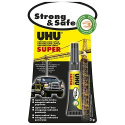 Ljepilo trenutačno 3g Super Strong&Safe UHU L0180020 blister