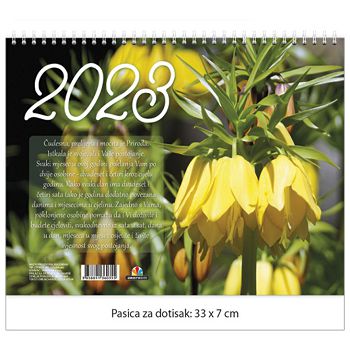 Kalendar "Cvijeće 2023" 13 listova, spirala