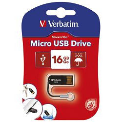 Memorija USB Micro 16GB Verbatim 44050 crna blister!!