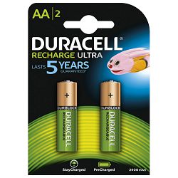 Baterija za punjenje 1,2V AA pk2 Duracell HR6 blister