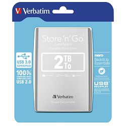 Hard disk 2.5"     2Tb USB 3.0 Verbatim 53189 srebrni