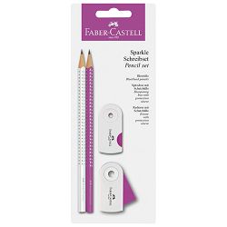 +Set Grip Sparkle Faber Castell 218487 bijelo/fuksija blister