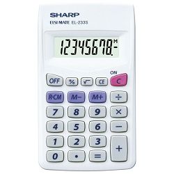 Kalkulator komercijalni  8mjesta Sharp EL-233S bijeli!!