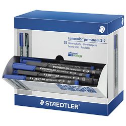 Stalak s markerima permanentnim 1mm Lumocolor Staedtler 317-SCA1P