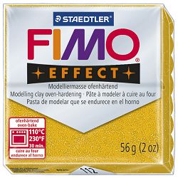 +Masa za modeliranje   56g Fimo Effect Staedtler 8020-112 glitter zlatna
