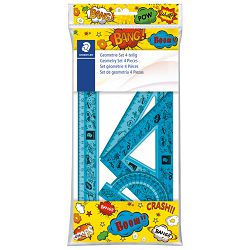 Geometrijski set 1/4 Comic Staedtler 569PB4CO1S sortirano blister