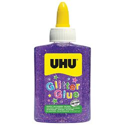 Ljepilo glitter glue 88ml UHU LO181815 ljubičasto