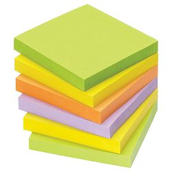 Blok samoljepljiv  75x75mm 6x100L Spring Global Notes 5854-76 neon mix