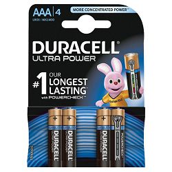 Baterija alkalna 1,5V AAA Ultra 3+1 Duracell LR6 blister