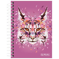 Blok kolegij 100x140mm karo 200L Wild Animals ris Herlitz 50027866