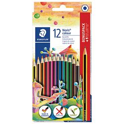 Boje drvene  12boja Noris colour+olovka grafitna HB gratis Staedtler 185 SET9 blister