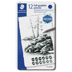 Set olovka čisti grafit pk12 Mars Lumograph Design Journey Staedtler 100G M12