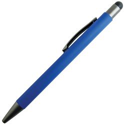 -Olovka kemijska metalna gumirana+touch pen YFA 2665C Bergen plavo/antracit