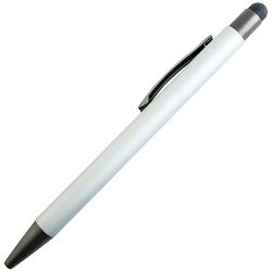 -Olovka kemijska metalna gumirana+touch pen YFA 2665C Bergen srebrno/antracit