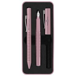 Garnitura olovka kemijska+nalivpero Grip 2010 Harmony Faber Castell 201528 roza