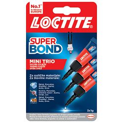 Ljepilo trenutačno 3x1g Loctite Super Bond Mini Trio Henkel 2733331 blister