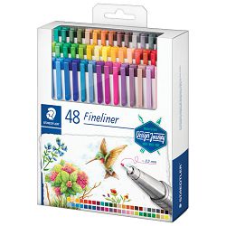 Flomaster fineliner 0,3mm 48boja Triplus Design Journey Staedtler 334 C48-C