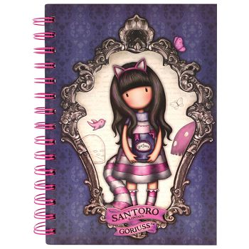 Blok kolegij 15,2x20,7cm crte Cheshire Cat Gorjuss 1144GJ01