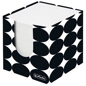 Papir za kocku 9x9x9cm ljepljeni Just Black Herlitz 50040100