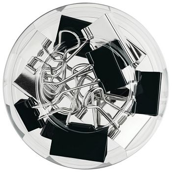 Kvačice za papir 19/25/32mm pk12 Just Black Herlitz 50040124