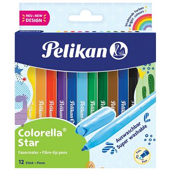 Flomaster školski  12boja Colorella star Pelikan 822305 blister