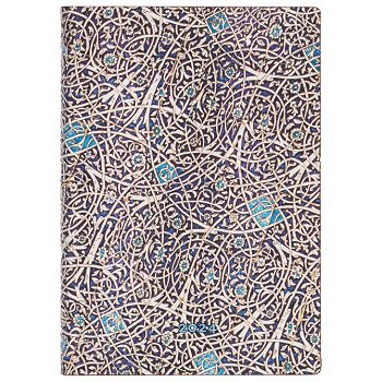 Planer tjedni 2024-13x18cm-midi horizontalni bez zatvaranja Granada Turquoise Paperblanks 0449-3/10