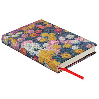 Notes  9x14cm-mini crte  88L s gumicom Monets Chrysanthemums Paperblanks PB9716-7
