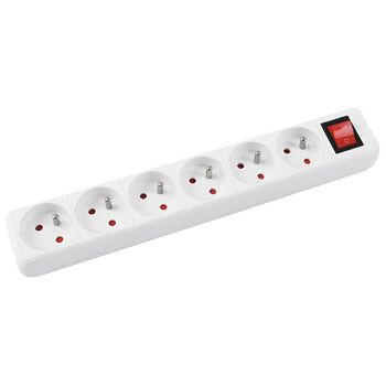 Kabel produžni s prekidačem 6rupa/1,5m Office products 13116141-14 bijeli