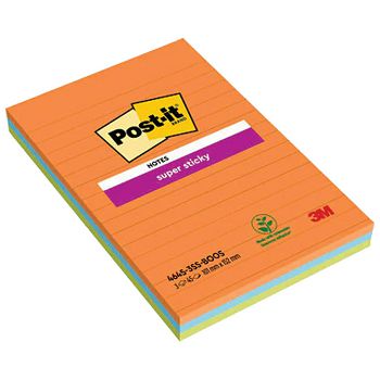 Blok samoljepljiv sa crtama 101x152 mm 45L Post-it Super Sticky 3M.4645 3SSAN