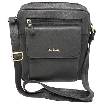 Torba kožna muška (na rame) Pierre Cardin 8423TILAK112 crna