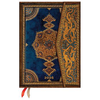 Planer tjedni 2026-13x18cm-midi magnet Safavid Indigo Paperblanks DE0762-4