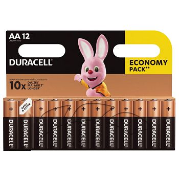 Baterija alkalna 1,5V AA Basic pk12 Duracell LR6 blister
