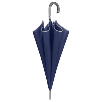 Kišobran automatik s plastičnom ručkom Golf Technology XXL Perletti 21822 plavi, reflektirajući rub