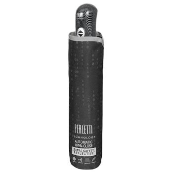 Kišobran automatik (otvaranje+zatvaranje) sklopivi s plastičnom drškom Technology Perletti 21825