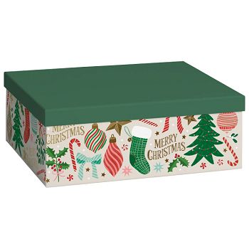 Kutija ukrasna kartonska X-mas 24x33x12cm Stewo 5056 47
