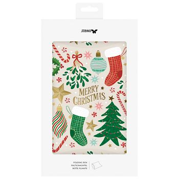 Kutija-etui ukrasna kartonska pk3  X-mas 16x18cm Stewo 5056 98