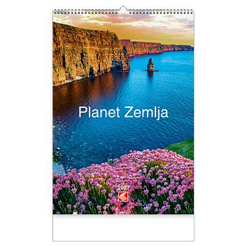 Kalendar "Planet Zemlja 2027" 13 listova, spirala KAL.
