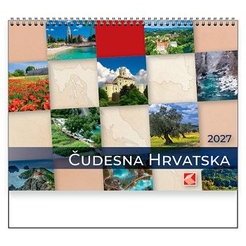 Kalendar "Čudesna Hrvatska" spirala KAL.