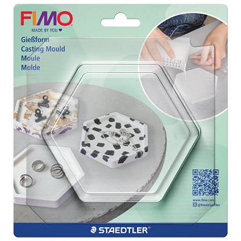 Kalup za modeliranje šesterokut Fimo casting powder Staedtler 8742 53 blister