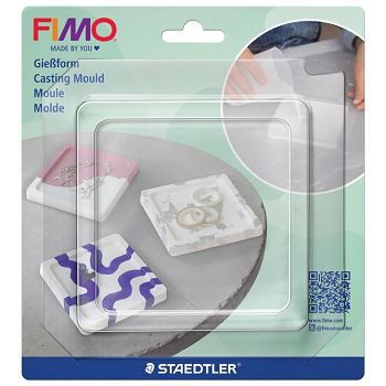 Kalup za modeliranje kvadrat Fimo casting powder Staedtler 8742 54 blister