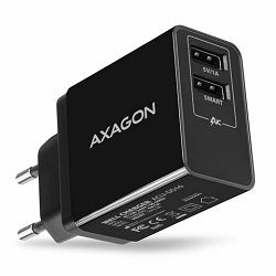 AXAGON ACU-DS16 zidni punjač 5V/2.2A + 5V/1A SMART, crni