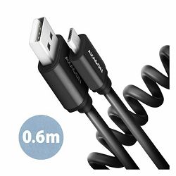 CC USB CM 2.0 <> USB MicroBM, 0,6m, Crna,Twister,BUCM-AM10TB