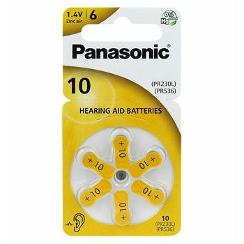 PANASONIC baterije PR230/6LB, Zinc Air