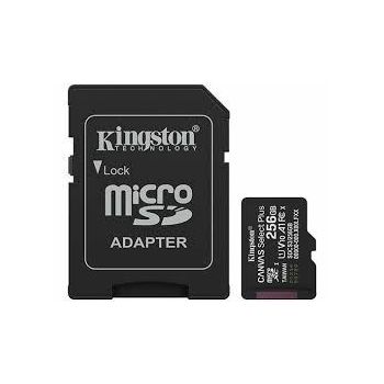 MEM SD MICRO 256GB Kingston Canvas Select Plus + Adapter SDCS3/256GB